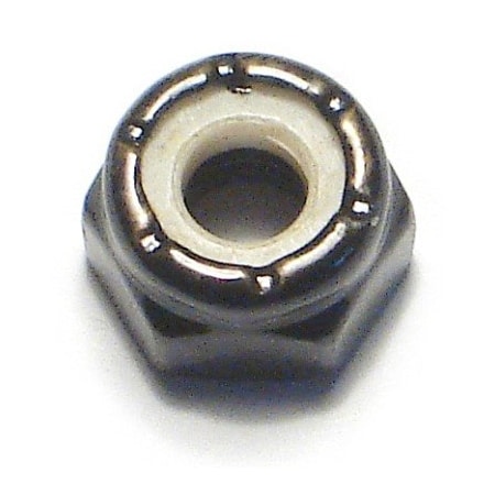 Midwest Fastener Nylon Insert Lock Nut, #10-32, Steel, Black Oxide, 12 PK 34172